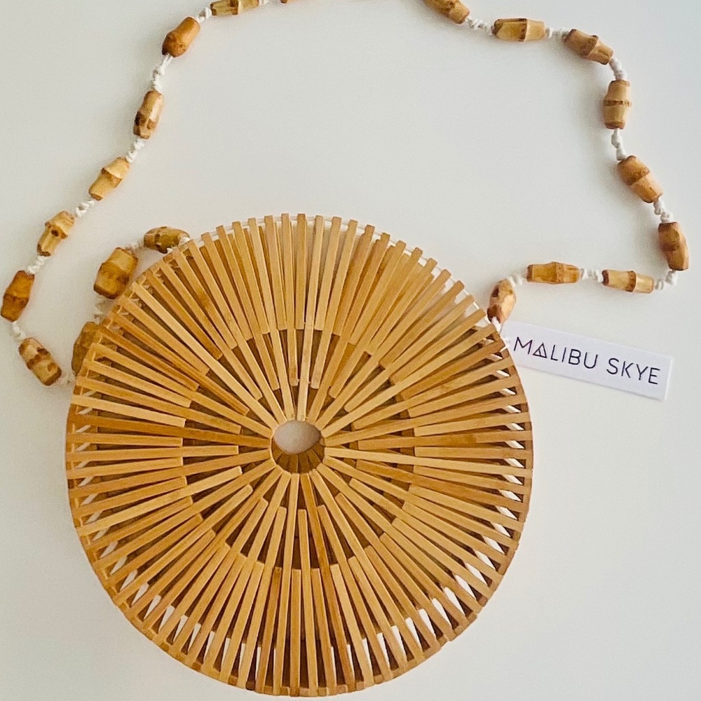 Boho Chic Bamboo Summer Purse NWT
